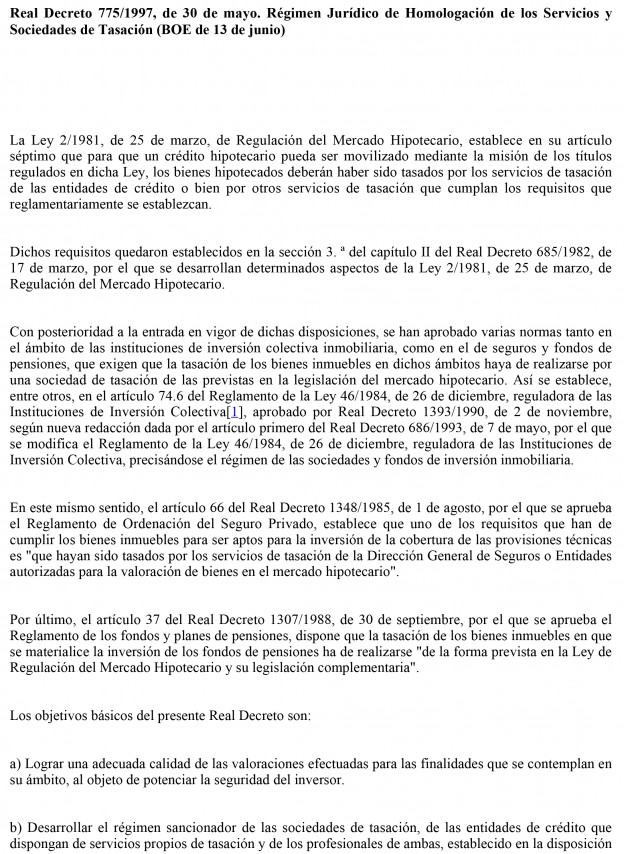 Real Decreto 775/1997, de 30 de mayo